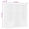 Book Cabinet White 98x30x98 cm Chipboard