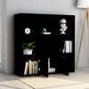 Book Cabinet Black 98x30x98 cm Chipboard