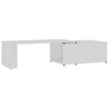 Coffee Table White 150x50x35 cm Chipboard