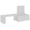 Coffee Table White 150x50x35 cm Chipboard