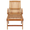 Sun Loungers 2 pcs with Table Solid Teak Wood