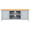 TV Cabinet 120x35x48 cm Solid Oak Wood