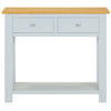 Console Table 83x30x73 cm Solid Oak Wood