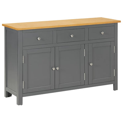 alt="Sideboard 110x33.5x70 cm Solid Oak Wood"