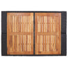 5 Piece Outdoor Bar Set Poly Rattan and Acacia Wood Black