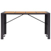9 Piece Outdoor Bar Set Poly Rattan and Acacia Wood Black