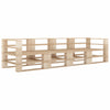 alt="Garden Pallet Sofa 4-Seater Wood"
