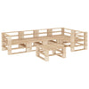 alt="6 Piece Garden Lounge Set Pallets Wood"