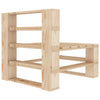 6 Piece Garden Lounge Set Pallets Wood