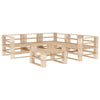 alt="6 Piece Garden Lounge Set Pallets Wood"