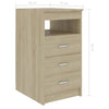 Drawer Cabinet Sonoma Oak 40x50x76 cm Chipboard