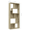 Book Cabinet Sonoma Oak 67x24x161 cm Chipboard