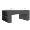 Coffee Table Grey 100x60x42 cm Chipboard