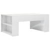Coffee Table High Gloss White 100x60x42 cm Chipboard