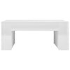 Coffee Table High Gloss White 100x60x42 cm Chipboard