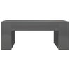 Coffee Table High Gloss Grey 100x60x42 cm Chipboard