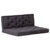 alt="Pallet Floor Cushions 2 pcs Cotton Black"