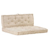 alt="Pallet Floor Cushions 2 pcs Cotton Beige"