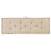 Pallet Floor Cushions 2 pcs Cotton Beige