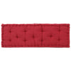 Pallet Floor Cushions 2 pcs Cotton Burgundy