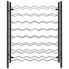 Wine Rack for 48 Bottles Black Metal