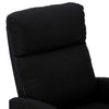 Massage Reclining Chair Black Fabric