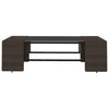 5 Piece Garden Lounge Set Poly Rattan Brown