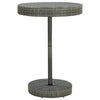 alt="Garden Table Grey 75.5x106 cm Poly Rattan"