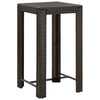 alt="Garden Bar Table Brown 60.5x60.5x110.5 cm Poly Rattan"