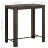 Garden Bar Table Brown 100x60.5x110.5 cm Poly Rattan
