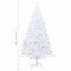 Artificial Christmas Tree with Thick Branches White 150 cm PVC