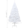 Artificial Christmas Tree with Thick Branches White 210 cm PVC