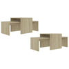 Coffee Table Set Sonoma Oak 100x48x40 cm Chipboard