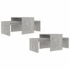 Coffee Table Set Concrete Grey 100x48x40 cm Chipboard