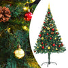 alt="Artificial Christmas Tree with Baubles and LEDs Green 150 cm"