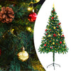 alt="Artificial Christmas Tree with Baubles and LEDs Green 180 cm"