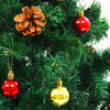Artificial Christmas Tree with Baubles and LEDs Green 180 cm