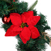 Christmas Wreath with LED Lights Green 60 cm PVC