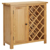 alt="Wine Cabinet for 11 Bottles 80x32x80 cm Solid Oak Wood""