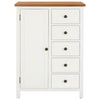 Wardrobe 76x52x105 cm Solid Oak Wood