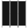 alt="3-Panel Room Divider Black 150x180 cm"