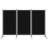 alt="3-Panel Room Divider Black 260x180 cm"