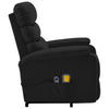 Stand-up Massage Recliner Black Faux Leather