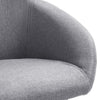 Dining Chairs 2 pcs Light Grey Fabric