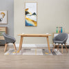 alt="Dining Chairs 2 pcs Light Grey Fabric"