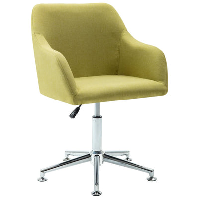 alt="Swivel Dining Chair Green Fabric""
