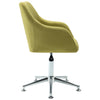 Swivel Dining Chair Green Fabric