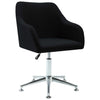 alt="Swivel Dining Chair Black Fabric"