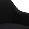 Swivel Dining Chair Black Fabric