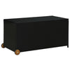 alt="Garden Storage Box Black 120x65x61 cm Poly Rattan"